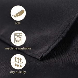 High Quality Woven 100% Polyester Rectangular <b>Black</b> Luxury Wedding Tablecloths for Events-Wrinkle Free & Eco-Friendly - Product Image 4