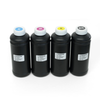 Encre d'impression UV rigide C M Y K 1L pour impression UV grand format pour signalétique et supports d'affichage
