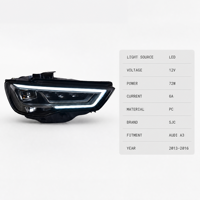 Ensemble de phares LED spécialement conçus pour Audi A3, modèle 2013-2016, nouveau style, feux de jour