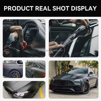 Film de protection de peinture automobile TPU noir mat 7,5 mil, auto-réparant, garantie 10 ans, TPH Satin PPF, vente en gros