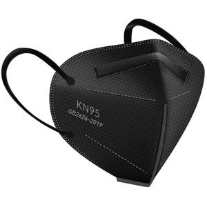 <span class=keywords><strong>Masque</strong></span> jetable, lot de 20, noir, filtration à 95 %, clip nasal réglable, respirateurs et masques - Product Image 5