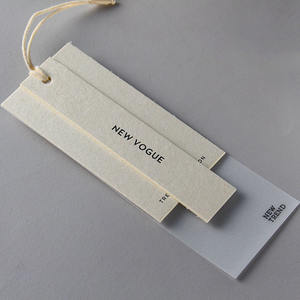 Etiqueta Colgante de Papel Mate de <span class=keywords><strong>Doble</strong></span> Capa de Lujo, Impresión Personalizada con su Logotipo y Nombre de Marca, Etiqueta Colgante para Ropa - Product Image 3