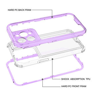 Custodia trasparente per telefono cellulare resistente 360 antiurto trasparente per <span class=keywords><strong>iPhone</strong></span> <span class=keywords><strong>11</strong></span> 12 13 14 15 Pro max <span class=keywords><strong>Cover</strong></span> per <span class=keywords><strong>fotocamera</strong></span> del telefono - Product Image 3
