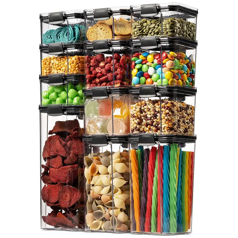 Экологически чистые прозрачные пластиковые контейнеры Citylife для еды, 8 шт., без бисфенола А, 7 упаковок, герметичный контейнер для хранения еды с силиконовой крышкой