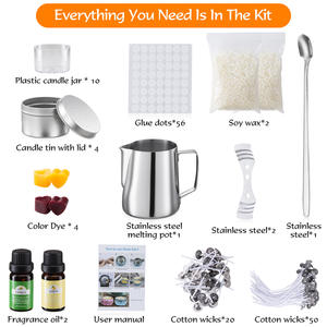 <span class=keywords><strong>Kit</strong></span> de fabrication de bougies en cire de soja avec boîtes cadeaux, <span class=keywords><strong>kit</strong></span> de fabrication de bougies DIY, fournitures - Product Image 5