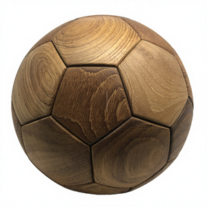 Jouets de football en bois intéressants pour le loisir, assemblés par mortaise et tenon, artisanat de football pour la maison, technique polie, chambre à coucher gravée - Product Image 4