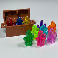Juguete promocional Moc, bloques de construcción de partículas pequeñas, cristal mineral, piedra preciosa, decoración, juguete de plástico