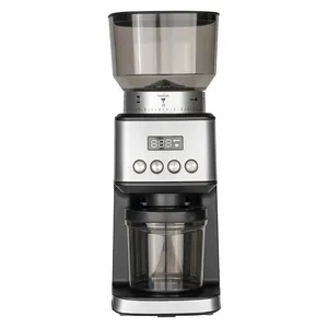 Semi automatic digital electric multi-function hand pour turkish espresso steel burr coffee bean machine coffee grinder