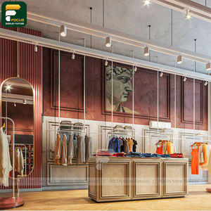 Étagère de présentation de vêtements moderne, comptoir de vêtements, armoire à vêtements, mobilier commercial - Product Image 2