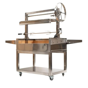 Parrilla Argentina de Acero Santa Maria para Asados al Aire Libre, Parrilla de Carbón para Uso Doméstico, Acero Inoxidable - Product Image 1