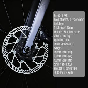 Rotor de frein à <span class=keywords><strong>disque</strong></span> <span class=keywords><strong>Centerlock</strong></span> IIIPRO 140/<span class=keywords><strong>160</strong></span>/180 mm, disques de frein pour vélo de route, dissipation de chaleur, rotor de frein à <span class=keywords><strong>disque</strong></span> hydraulique ultra-léger - Product Image 3