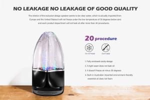 2023 nueva tendencia LED luz colorida estéreo agua baile agua altavoces regalos de navidad artículos de regalo - Product Image 3