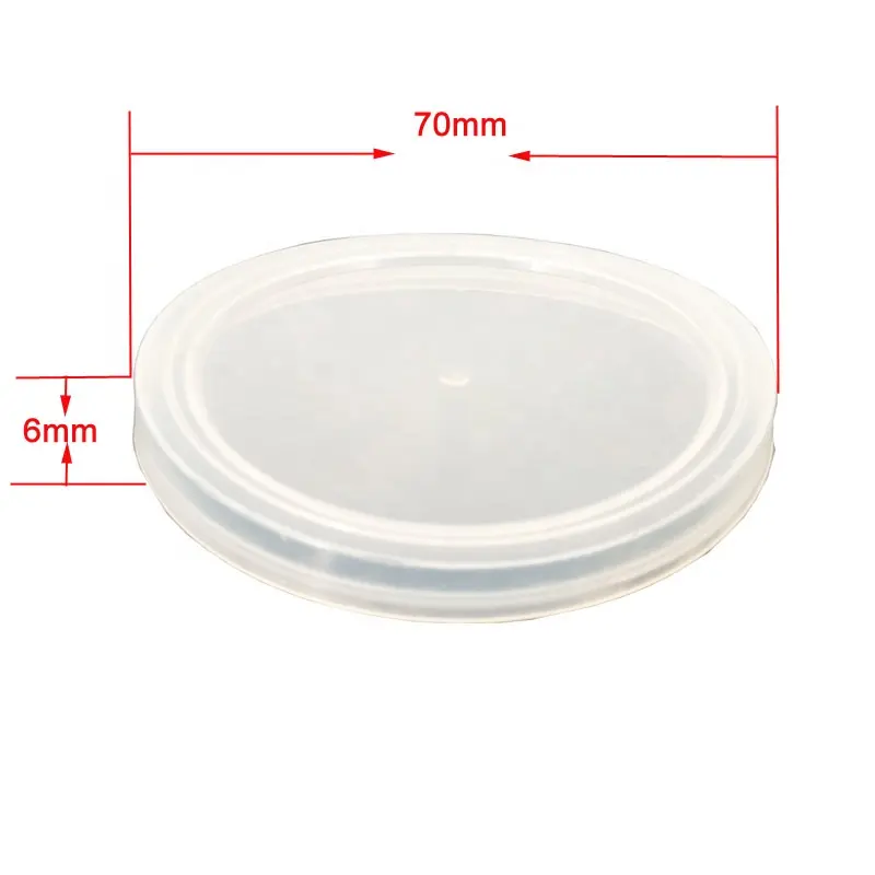 70mm Plastic Tin Can Cover Food Grade PE Plastic Cap Bottle Components Canister Lids