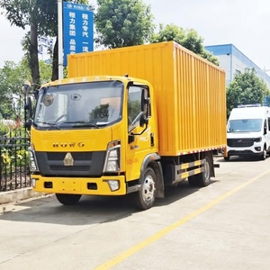 Sinotruk Howo 4x2 10 toneladas de capacidad, camión de carga portador cerrado, furgoneta de una sola fila, tanque de carga, combustible diésel, nueva condición, dirección izquierda - Product Image 2