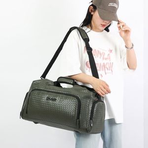 High Quality PU Leather Luggage Bag Waterproof Large Capacity <b>Storage</b> Bag Outdoor Business Travel Bags for Men - Product Image 4