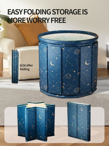 Bañera Plegable de PVC Reforzado al Mejor Precio, Nuevo Estilo, Portátil, Fácil de Guardar, No Ocupa Mucho Espacio - Product Image 4