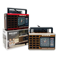 Radio portable rechargeable Meier MD-9330 AM/FM/SW avec lampe de poche, chargement solaire, en plastique, fonctionnant avec piles AA