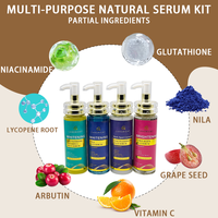 Nouveau sérum pour le visage à l'acide hyaluronique naturel et biologique, soin de la peau 4-en-1, éclaircissant, correction des taches brunes et des pigments, ODM