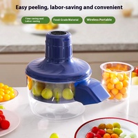 Groothandel Keukenapparatuur Automatische Kleine Fruit Pruimen Knoflook Schilmachine Elektrische Druiven Schiller voor Thuisgebruik