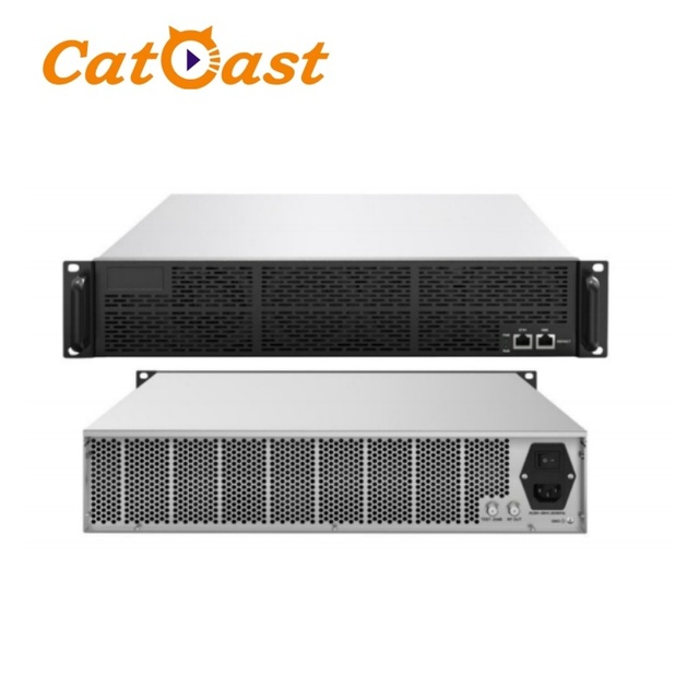Catcast CATV Headend 32-in-1 IP Analog Modulator with 32/48/64 Carriers 1080P UDP RTP NTSC/PAL RF Modulation