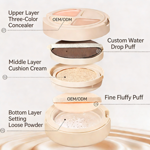 Fond de teint <span class=keywords><strong>CC</strong></span> crème isolante de luxe de haute qualité, vente en gros, OEM ODM, couvrance totale, longue durée, éclaircissant, maquillage - Product Image 3