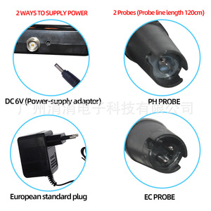 เครื่องวิเคราะห์คุณภาพน้ำออนไลน์ Xiuyuan Ph100 PheC จอแสดงผลคู่ 88x55 มม. สำหรับการทดสอบน้ำทะเลในตู้ปลาและสระว่ายน้ำ - Product Image 4