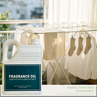 Huile parfumée en stock pour assouplissant textile et soin du linge, parfum Linge Frais Musc Blanc, personnalisation de parfum disponible
