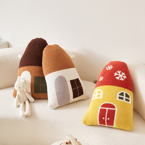 Coussins décoratifs pour <span class=keywords><strong>la</strong></span> <span class=keywords><strong>maison</strong></span>, décoration <span class=keywords><strong>de</strong></span> Noël en velours en forme <span class=keywords><strong>de</strong></span> <span class=keywords><strong>maison</strong></span> pour le salon, coussins <span class=keywords><strong>de</strong></span> canapé - Product Image 3