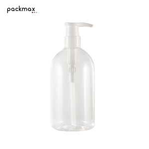 550ml Round Shoulder Thick PET Transparent <b>Shampoo</b> Bottle - Custom Daily Chemical Packaging Lotion Container - Product Image 1