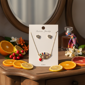 Set di gioielli di moda femminile più venduti popolari di agrumi piccanti di lusso floreale e fruttato per ogni occasione - Product Image 3