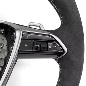 Volant en cuir Alcantara personnalisé pour <span class=keywords><strong>Audi</strong></span> B9 R8 A3 A4 A5 S4 S3 S5 A6 A7 A8 Q3 Q5 Q7 Q8 TT S6 RS6 RS7 S7 - Product Image 5