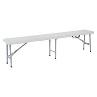Table de séminaire en plastique blanche résistante pliage en plastique de conférence de 6 pieds dans la demi table pour le bureau