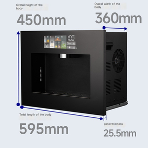 Dispenser d'Acqua Integrato Caldo/Freddo con Compressore, Schermo Touch, Purificatore d'Acqua, Macchina a Tubazione, Montaggio a Parete per Uso Domestico - Product Image 3