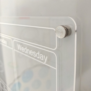 Großhandel Acryl Trocken Abwischbarer Kühlschrankkalender Acryl-Whiteboard Magnetischer Kalenderplaner für den Kühlschrank - Product Image 3