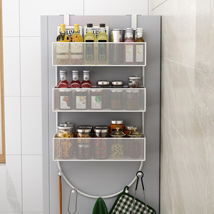 Tủ lạnh màu đen kệ móc bên tường treo giá - Product Image 1