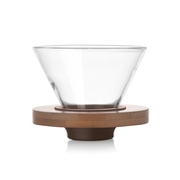 Carafe à café à double paroi en verre 400 ml avec bec verseur, en borosilicate, pour infusion à froid, ustensiles à café