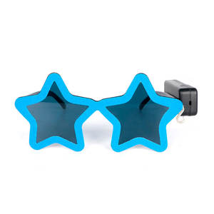 Cadılar bayramı partisi özelleştirilmiş tasarım Light up güneş gözlüğü Glow karanlık Neon EL tel Rave parti gözlüğü - Product Image 2