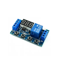Baixinda Micro USB 5V Affichage LED Minuteur de Cycle Automatique à Retard Interrupteur de Contrôle DC 6-30V 6V 9V 12V 24V Kits de Modules Électroniques