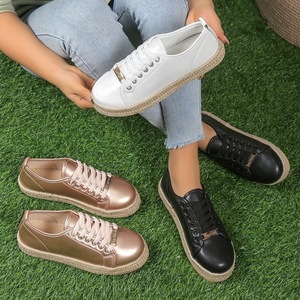 Baskets Espadrilles Montantes Grande Taille pour Femmes, Chaussures Décontractées Polyvalentes Printemps Automne, Respirantes et Rehaussantes - Product Image 1