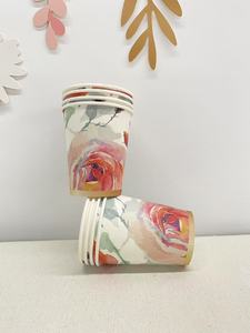 Platos de Papel Desechables al por Mayor de Fábrica DAMAI, Platos Redondos Ordinarios, Juegos de Platos de Papel con Diseño Floral - Product Image 4