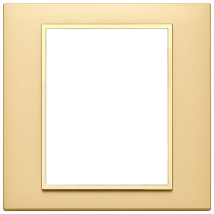 Interrupteur mural en plaqué or satiné 18,5x2,2 cm, panneau de couverture décoratif - Product Image 1