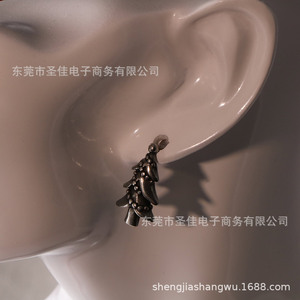 ต่างหูต้นคริสต์มาสย้อนยุคสแตนเลสสำหรับผู้ชายและผู้หญิง CF158 - Product Image 4