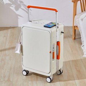 Maleta Moderna 2026 con Asa Ancha, Puerto de Carga USB, Apertura Frontal, Equipaje de Negocios, Bolsa de Viaje con Ruedas para Cabina, PC - Product Image 2