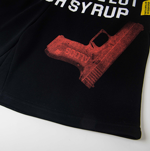 Pantalones Cortos Casuales de Algodón 100% de Alta Calidad para Hombre, Estilo Urbano, Personalizados con la Frase 'THAT'S a AWFUL LOT of COUGH SYRUP' - Product Image 4