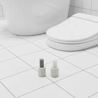 Plaque de couvercle de siège de toilette à fermeture lente avec amortisseur rotatif, poignée anti-pincement, design moderne, pour salle de bain et cuisine, petits appareils électroménagers