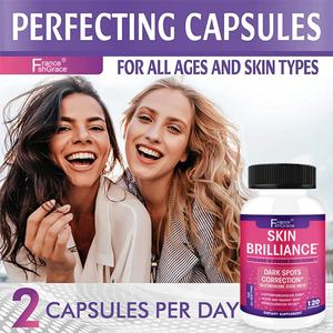 Complément éclaircissant pour la peau, améliore le teint, cible les taches brunes et les marques d'acné, 120 capsules - Product Image 5