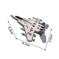 QSTOYS Avion miniature éducatif en alliage moulé sous pression pour enfants de 3 ans et plus - Cadeau coloré