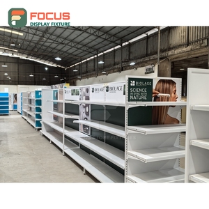 Comptoir de présentation de perruques sur mesure avec dessus en verre, tiroir et étagère verrouillables pour magasin de coiffure - Product Image 4