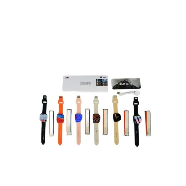 HK11 Mini + Smart Watch Series 11 Men AMOLED AOD Display 2GB ROM BT Call Smartwatch Local Music Album Sportwatch