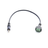 Adaptateur de câble convertisseur audio pour casque, prise mâle stéréo 3,5 mm vers AV 3 broches à vis, sans soudure
